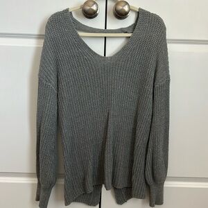Rag Poets Open Back Sweater